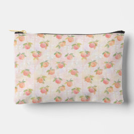 Bolsito Accesorio Pequeño Peach and Bow Pattern in Pastel Tones