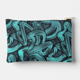 Bolsito Accesorio Pequeño pensamiento profundo - negro y verde azulado :