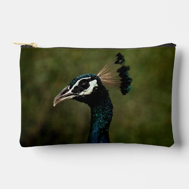 Bolsito Accesorio Pequeño Perfil de pavo real  (Anverso)