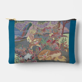 Bolsito Accesorio Pequeño Perros estilizados jugando en el jardín