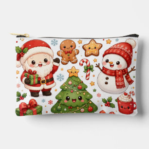 Bolsito Accesorio Pequeño Personajes adorables de Navidad Kawaii Santa Claus