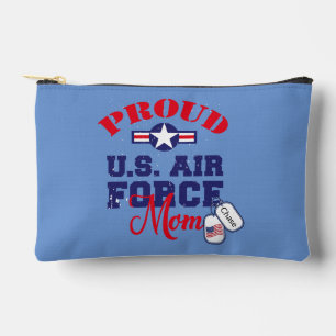 Bolsito Accesorio Pequeño Personalice Dog Tag US Air Force Mom