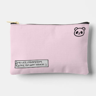 Bolsito Accesorio Pequeño Personalised Cute Panda Illustration Zipper Pouch