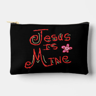 Bolsito Accesorio Pequeño Personaliza Nombre Jesús es Mío Cita Cristiana