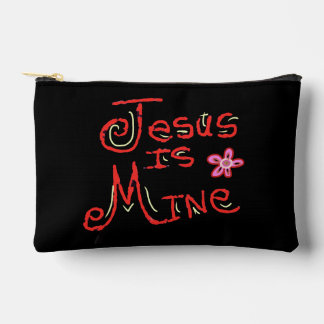 Bolsito Accesorio Pequeño Personaliza Nombre Jesús es Mío Cita Cristiana