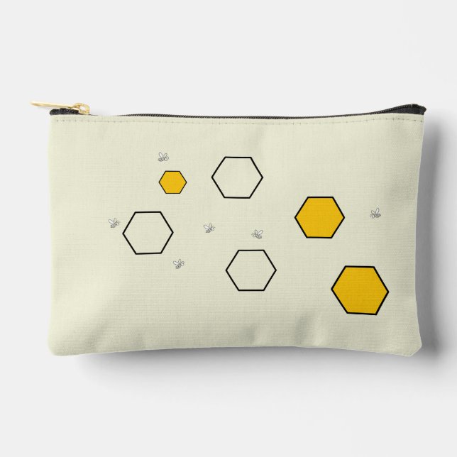 Bolsito Accesorio Pequeño Personalizable Honeycomb Pouch | My Doodads Pouch (Anverso)