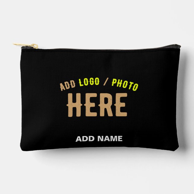 BOLSITO ACCESORIO PEQUEÑO PERSONALIZABLE MODERNO ESTILO NEGRO VERIFICADO MAR (Anverso)