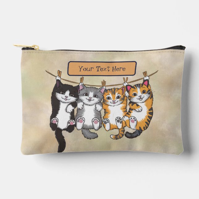 Bolsito Accesorio Pequeño Personalizado Adorable Funda de lápiz para gato Bo (Anverso)