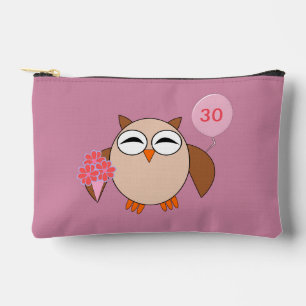 Bolsito Accesorio Pequeño Personalizado Age Birthday Owl