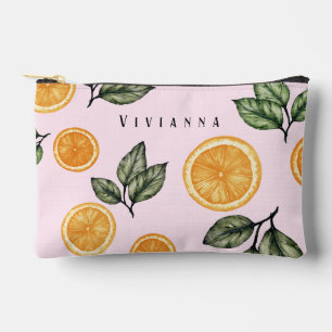 Bolsito Accesorio Pequeño Personalizado Bridesmaid Naranja Citrus