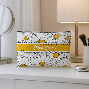 Bolsito Accesorio Pequeño Personalizado Country Cottage Daisy Floral