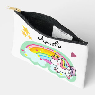 Bolsito Accesorio Pequeño Personalizado el unicornio y el arcoiris supercuto