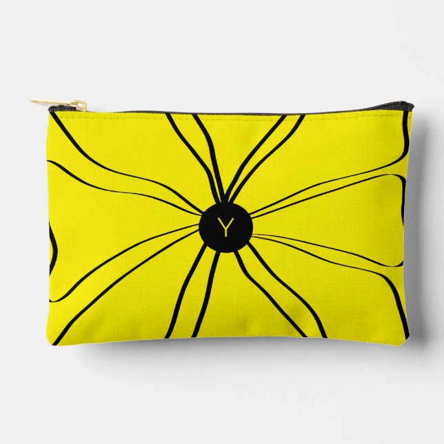 Bolsito Accesorio Pequeño Personalizado Monograma Diversión Moderna Resumen  (Anverso)