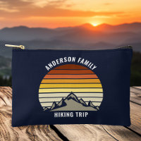 Personalizado Mountain Sunset Navy Senderismo Azul