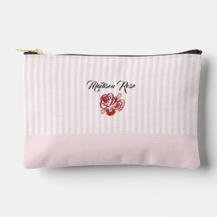 Bolsito Accesorio Pequeño Personalizado Rosa Pintura de banda Preppy