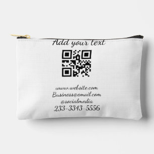 Bolsito Accesorio Pequeño personalizado simple código QR agregar su nombre t