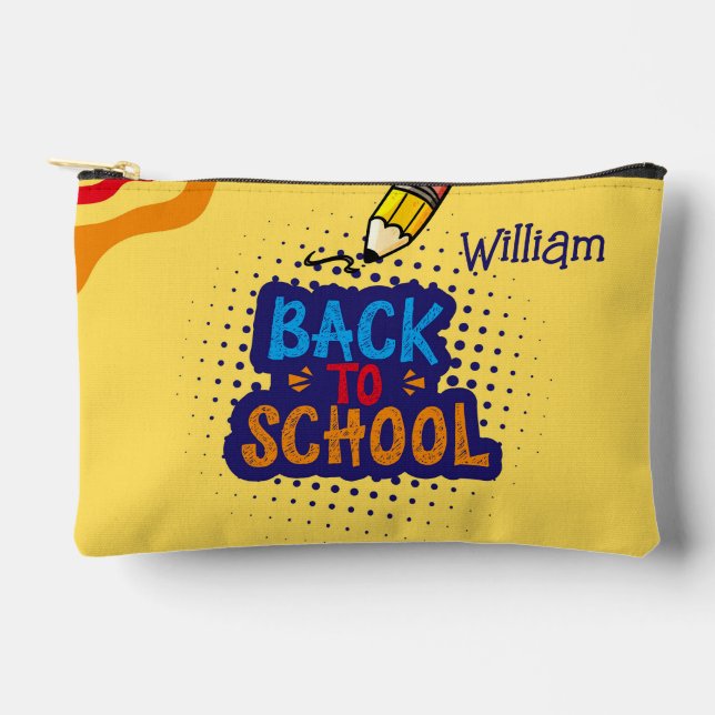Bolsito Accesorio Pequeño Personalized "Back To School" Fun Doodle (Anverso)
