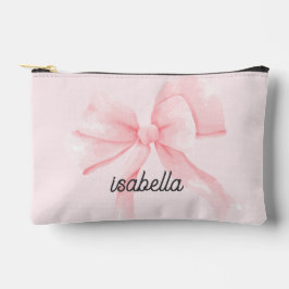 Bolsito Accesorio Pequeño Personalized Cute Pink Bow Girl