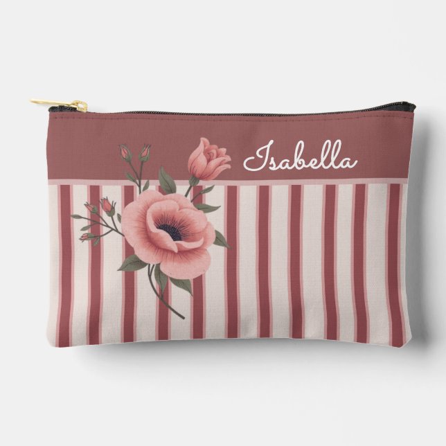 Bolsito Accesorio Pequeño Personalized June Birth Flower (Anverso)