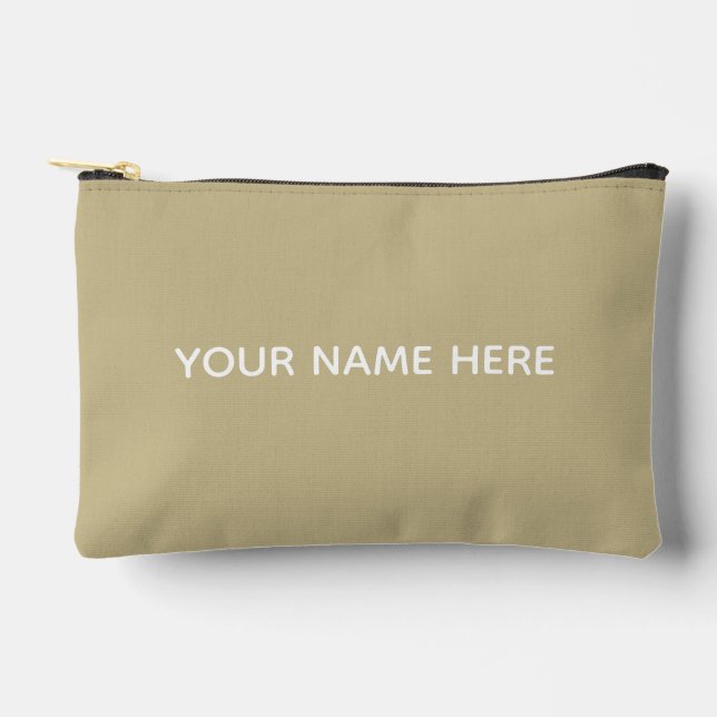 Bolsito Accesorio Pequeño Personalized Name Stylish Modern Elegant Minimal (Anverso)