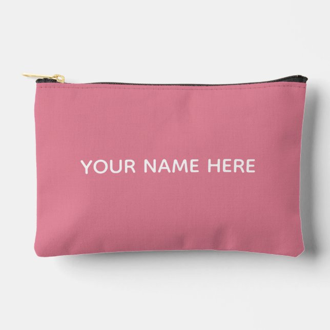 Bolsito Accesorio Pequeño Personalized Name Stylish Modern Elegant Minimal (Anverso)
