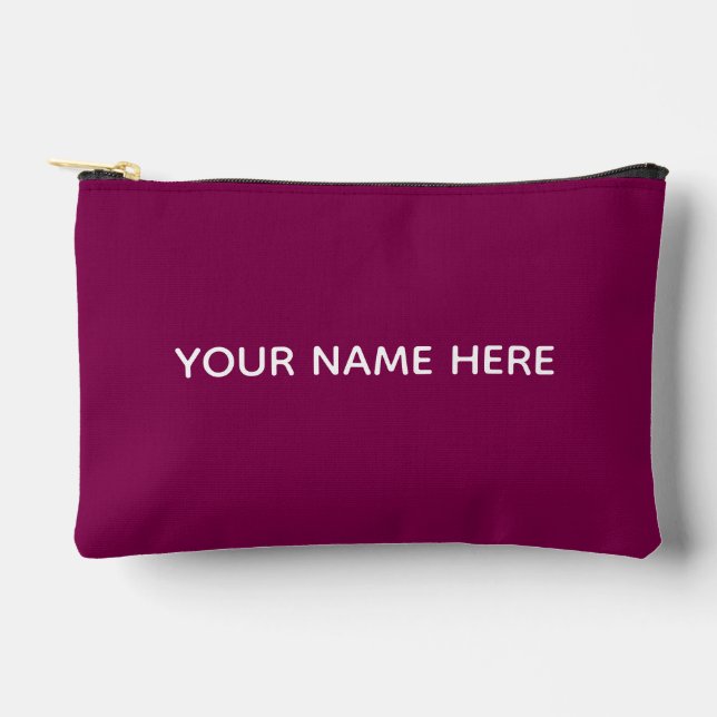 Bolsito Accesorio Pequeño Personalized Name Stylish Modern Elegant Minimal  (Anverso)