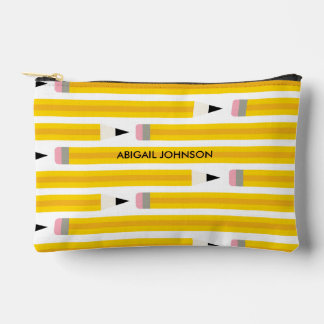 Bolsito Accesorio Pequeño Personalized Yellow Pencil