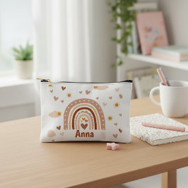 Bolsito Accesorio Pequeño Personnalisée Arc-en-ciel et Cœurs