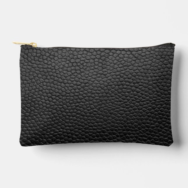 Bolsito Accesorio Pequeño Piel de serpiente negro (Anverso)