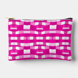 Bolsito Accesorio Pequeño Pink Magenta Modern Geometric Block Art