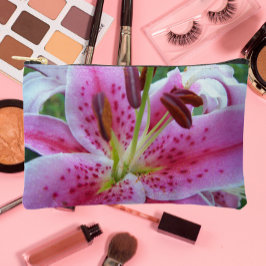 Bolsito Accesorio Pequeño Pink Stargazer Lily Floral