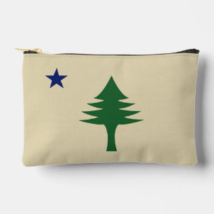 Bolsito Accesorio Pequeño Pino y estrella 1901 bandera del estado de Maine