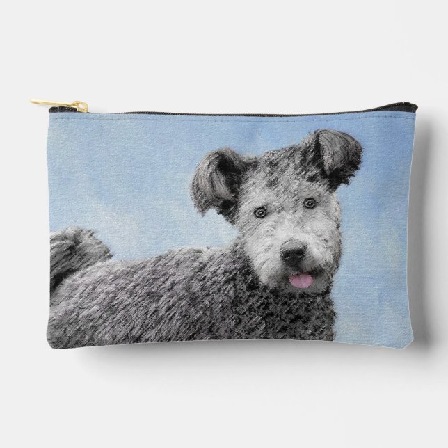 Bolsito Accesorio Pequeño Pintando Pumi Gray Pumik Cute original Mascota Per (Anverso)