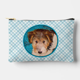 Bolsito Accesorio Pequeño Pintura de cachorro de Wire Fox Terrier Arte de pe