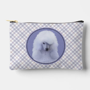 Bolsito Accesorio Pequeño Pintura de Caniche Estándar Blanco Arte Original d
