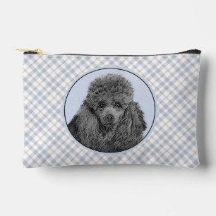 Bolsito Accesorio Pequeño Pintura de Caniche Juguete Miniatura Perro Negro A