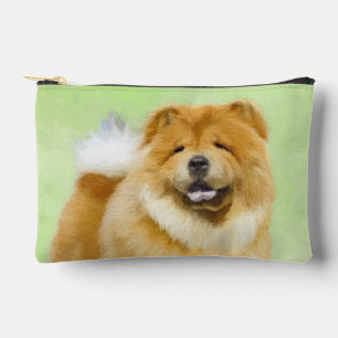 Bolsito Accesorio Pequeño Pintura de Chow Chow Rojo Áspero Lindo Arte de Per