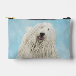 Bolsito Accesorio Pequeño Pintura de Komondor Húngaro Arte de Perro Original