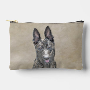Bolsito Accesorio Pequeño Pintura de Pastor Holandés Arte de Perro Original