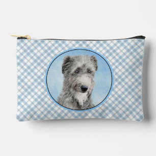 Bolsito Accesorio Pequeño Pintura de Scottish Deerhound Gris Arte de Perro O