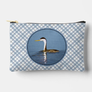 Bolsito Accesorio Pequeño Pintura del lago Grebe de Clark con arte original