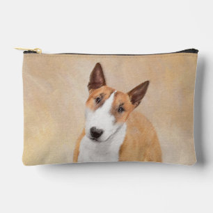 Bolsito Accesorio Pequeño Pintura en miniatura de Bull Terrier Arte Perro Or
