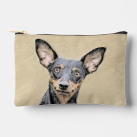Pintura en miniatura de Pinscher Cute arte origina