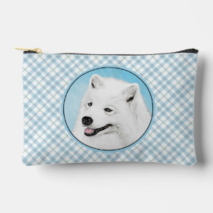 Bolsito Accesorio Pequeño Pintura Samoyed Blanco Cute Original Mascota Perro