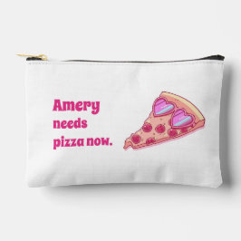 Bolsito Accesorio Pequeño Pizza Personalizada para Amantes de la Pizza Estét