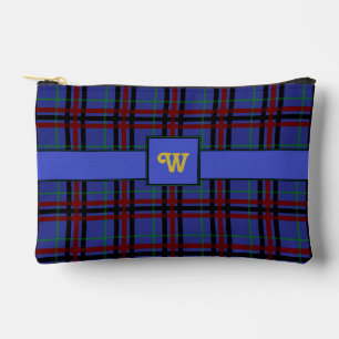 Bolsito Accesorio Pequeño Plaid de tonos joya