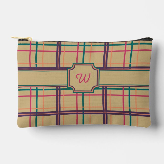 Bolsito Accesorio Pequeño Plaid de Verano (Anverso)