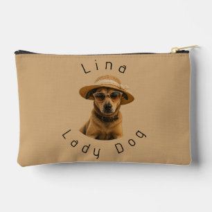 Bolsito Accesorio Pequeño Póster Retro de Playa con Imagen y Texto Personali