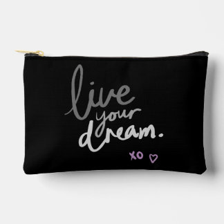 Bolsito Accesorio Pequeño Pouch Live Your Dream Black Accessories Pouch