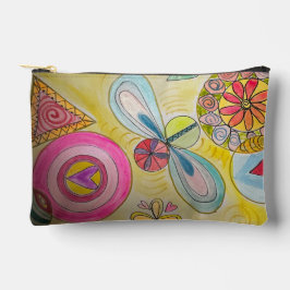 Bolsito Accesorio Pequeño Pouch with original art - portal abstract